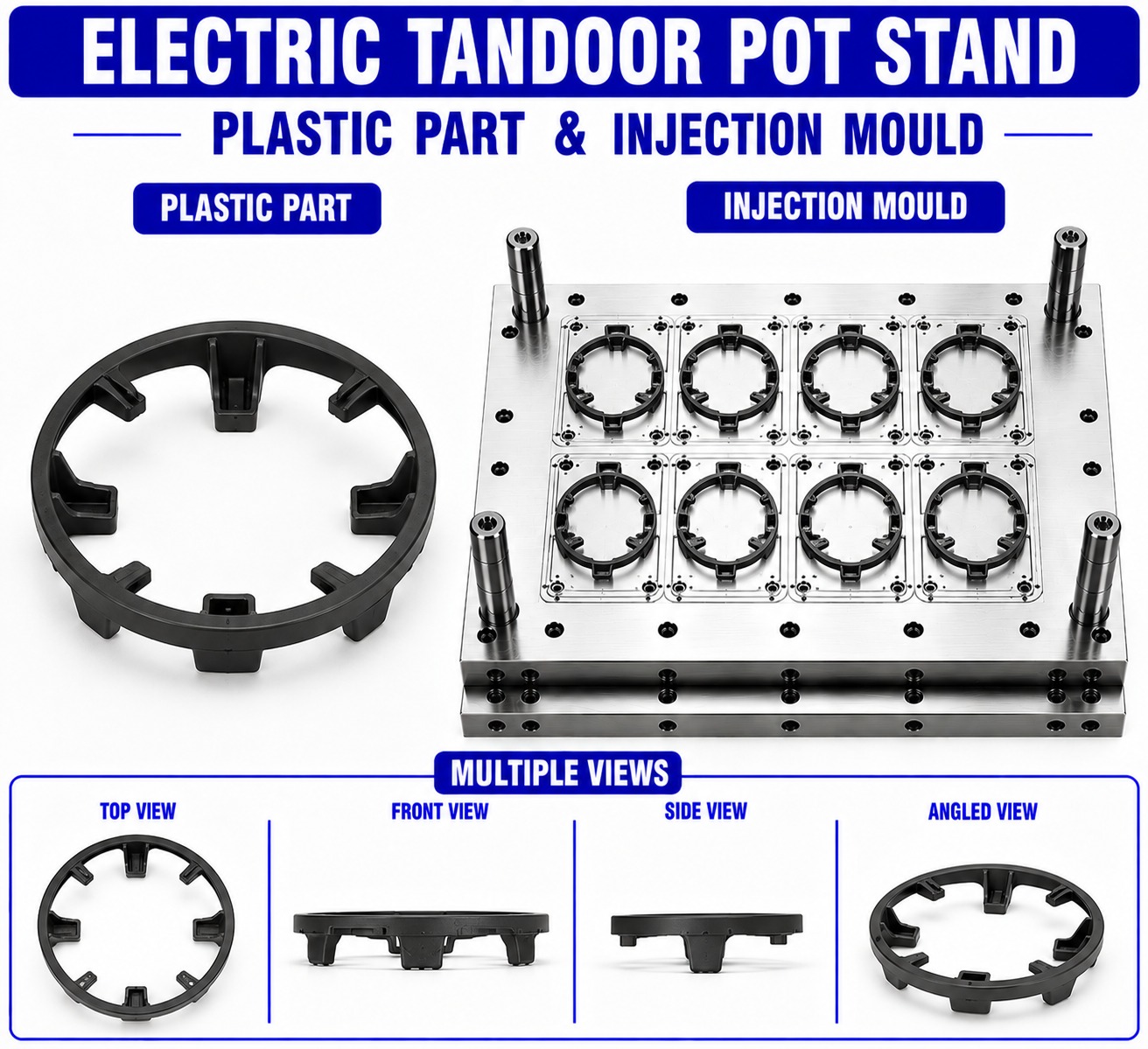 Electric Tandoor Plastic Pot Stand Mould and Moulding Service